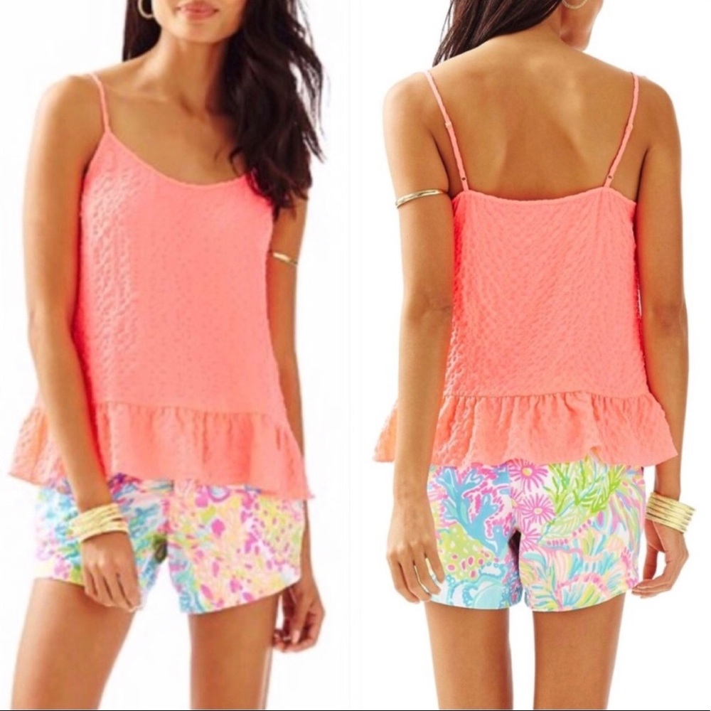 Lilly Pulitzer peplum tank top